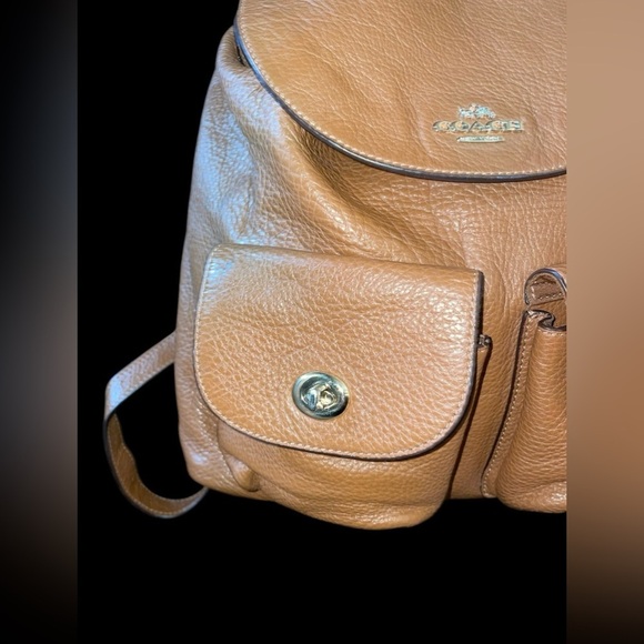 Coach Leather Billie Saddle Brown Backpack main image 6